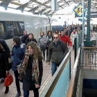 Estación de Valladolid, a la llegada de la línea de Alta Velocidad que conecta con Madrid.-J.M. LOSTAU