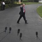 Donald Trump, saliendo de la Casa Blanca, el pasado miércoles.-AFP / SAUL LOEB