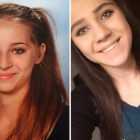 Las adolescentes Samra Kesinovic, de 16 años, y Sabina Selimovic, de 15 años, que se fueron a Siria el pasado verano.-