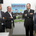 Marquínez, Feijóo, Garrote y Valentín-Gamazo, en la presentación de la Supercopa-J.M.Lostau