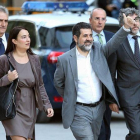 Jordi Sànchez a la llegada de la Audiencia Nacional.-DAVID CASTRO