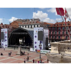 Prueba de sonido de los conciertos de la Plaza Mayor. Twitter: @oscar_puente_