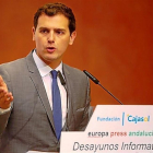 Albert Rivera ayer en los desayunos inoformativos de Europa Press Andalucía en Sevilla.-EUROPA PRESS