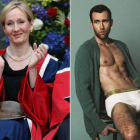 J.K. Rowling y Matthew Lewis han mantenido una divertida conversación a raíz de las fotos del actor en 'Attitude'.-Foto: TWITTER / AFP / DAVID CHESKIN