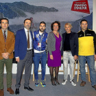 García Cirac, con Jesús Calleja y otros participantes en la presentación en Fitur de la oferta de turismo deportivo.-ICAL