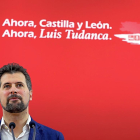 Luis Tudanca, ayer, tras la celebración del plenario de la comisión ejecutiva autonómica del PSOE.-ICAL