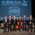 Pablo Lago, José Antonio de Santiago-Juárez, Eduardo Baamonde (Cajamar), Imelda Rodríguez (UEMC), Jesús Presa (Renault), Tomás Castro (Conetic) y Mario Amilivia (Consejo Consultivo)-EL MUNDO