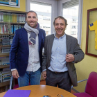 Jorge Santiago y Borja Lara, ayer en la Fundación de Deportes.-P. REQUEJO