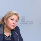 La vicepresidenta y portavoz de la Junta de Castilla y León, Rosa Valdeón, comparece en rueda de prensa posterior al Consejo de Gobierno.-ICAL