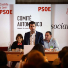 El secretario general del PSOE de Castilla y León, Luis Tudanca, interviene en el Comité extraordinario del PSCyL.-ICAL