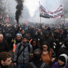 Manifestación contra la reforma de las pensiones, entre jueves en París.-ALAIN JOCARD (AFP)