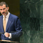 El rey Felipe, en la Asamblea General de la ONU, el pasado 24 de septiembre.-Foto: EFE / BALLESTEROS