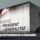Careta de presentación previa al mensaje de Carles Puigdemont en TV-3.-TVC