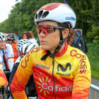 Isabel Martín posa con el maillot de la selección en el pasado Europeo de Dinamarca.-EL MUNDO