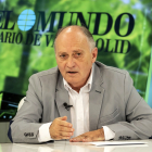 Faustino Temprano en el programa ‘La Quinta Esquina’, emitido ayer en La 8 de Valladolid. PABLO REQUEJOIO REGIONAL DE UGT