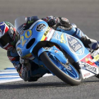 El piloto francés Fabio Quartararo, de Moto3, en llos primeros entrenamientos libres del GP de España de Moto3.-Foto: EFE / ROMÁN RÍOS