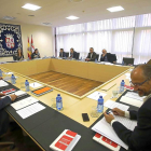 Un momento de la reunión de la junta de portavoces.-ICAL