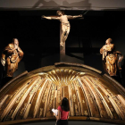 Retablo de la Iglesia de San Benito en la Exposición 'Hijo de Laocoonte. Alonso Berruguete y la Antigüedad pagana'.-ICAL