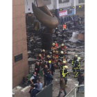 Imágenes de Twitter de los atentados en el aeropuerto Zaventem de Bruselas.-TWITTER