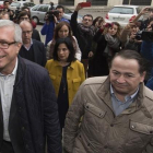 El alcalde de Tarragona, Josep Fèlix Ballesteros, a su llegada a los juzgados para declarar por el 'caso Inipro'.-JOAN REVILLAS