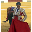 José Tomás. en un lance de su lidia del 4 de septiembre en Valladolid.  -ICAL