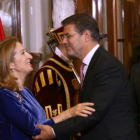 El ministro de Justicia, Rafael Catalá, en la celebración del 39 aniversario de la Constitución.-DAVID CASTRO