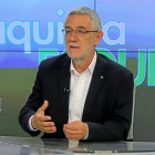 Agustín Prieto durante su entrevista en 'La Quinta Esquina', emitida ayer en La 8 de Valladolid.-J. M. LOSTAU