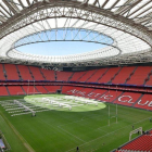San Mamés preparado para albergar la final de la Champions Cup de Rugby.-ATHLETIC CLUB
