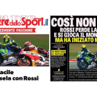 Detalle de la edición digital de 'Corriere dello Sport' y portada de 'La Gazetta'.-