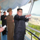 Kim Jong-un, durante unos ensayos nucleares.-KCNA