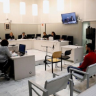Vista del juicio en la Audiencia Nacional contra dos presuntos yihadistas de origen marroquí.-JUAN CARLOS HIDALGO (EFE)