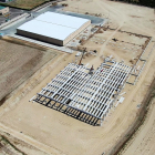 Vista aérea de la ampliación que la empresa está llevando a cabo en sus instalaciones de Medina del Campo. D.V.