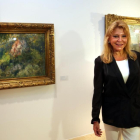 La baronesa Carmen Thyssen, en una de sus exposiciones, en Sant Feliu de Guíxols.-ICONNA / JOAN CASTRO