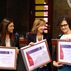 Beatriz Martínez Matesanz, Patricia Fernández, Premio de Innovación Educativa 2016 y Susana Álvarez-Miriam Chacón / ICAL