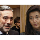 Los jueces Enrique López y Concepción Espejel.-
