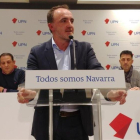 El candidato de Navarra Suma a la Presidencia del Gobierno foral y líder de UPN, Javier Esparza.-EL PERIÓDICO