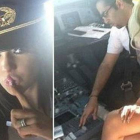 Las imágenes que la modelo Chloe Khan grabó en la cabina del avión.-