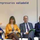 Puente, Ángela de Miguel y Antonio Gato durante el encuentro en la sede de la CVE-ICAL
