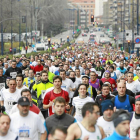 Imagen de la multitudinaria carrera San Silvestre de Valladolid.-J. M. LOSTAU