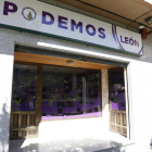 Ataque a la sede de Podemos León un día antes de su inauguración-ICAL