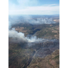 Imagen aérea del incendio-JCYL