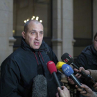 Vjeran Tomic se enfrentó a los medios de comunicación este lunes en la corte para su juicio.-Thibault Camus / AP