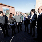 Carlos Fernández Carriedo, Silvia Clemente, Juan Vicente Herrera, María José Salgueiro, Alfonso Fernández Mañueco y Jesús Julio Carnero-J. M. LOSTAU
