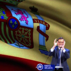 Mariano Rajoy en el congreso regional del PP de Madrid.-DAVID CASTRO