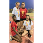 El cuarteto del CAV con su oro.-E. M.