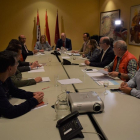 La consejera de Economía y Hacienda, Pilar del Olmo, en una reunión en la Delegación Territorial de la Junta en León con el grupo de trabajo creado sobre Vestas con la Fundación Anclaje-EUROPA PRESS