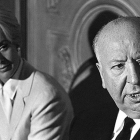 Alfred Hitchcock y Tippi Hedren, en 1963.-ENRIQUE MENESES
