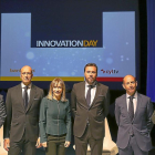 Javier Rodríguez Zapatero, Joaquín Da Silva, María Garaña, Óscar Puente, Daniel Carreño y Eduardo Álvarez, en un moento del ‘Innovation Day’.-ICAL