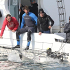 Michael Phelps, a punto de saltar al agua para el programa de Discovery en Español.-DISCOVERY CHANNEL