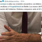 Tuit de La Moncloa con las manos de Sánchez en primer plano-/ TWITTER